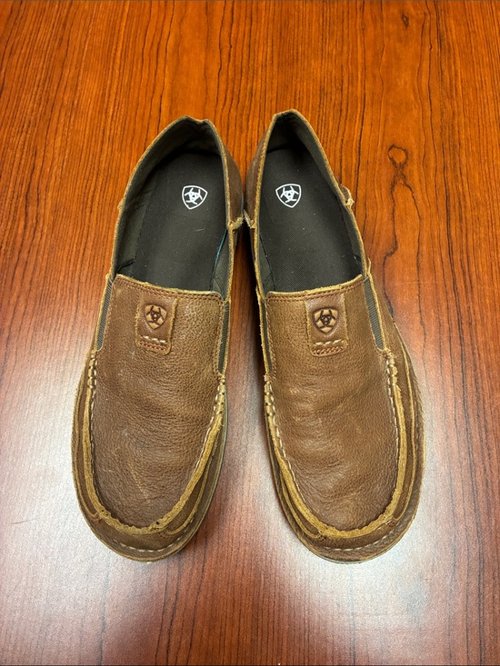 Ariat Other - Ariat Chestnut Brown Leather Slip-On Loafers for Men Size 11.5 D